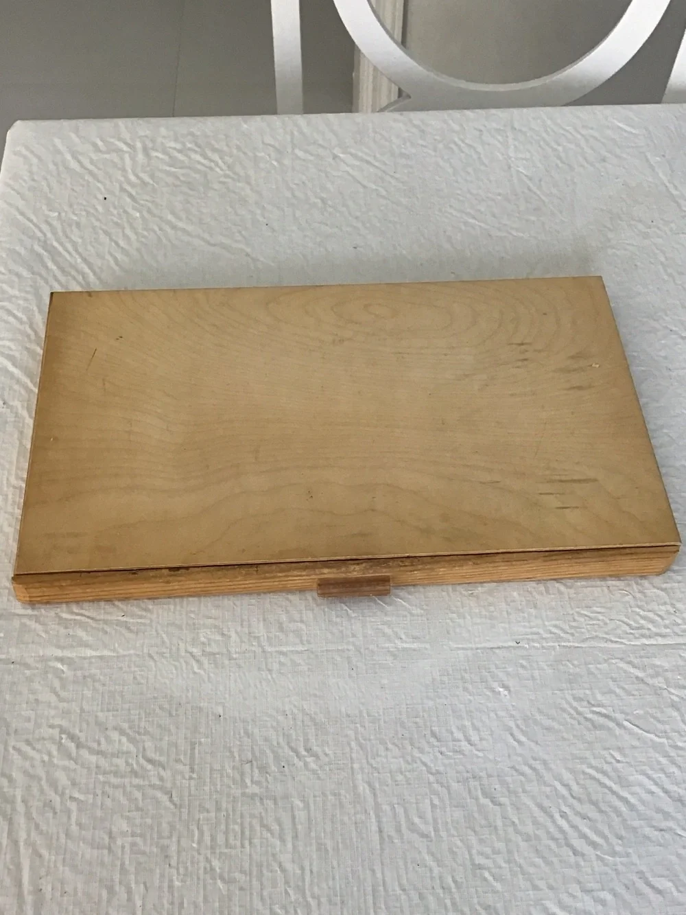 Wooden Pencil Organizer Box - Natural Finish (Natural).   ##